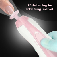 Thumbnail for SafeCare – Støysvakt og sikkert – Elektrisk neglefilsett til babyer