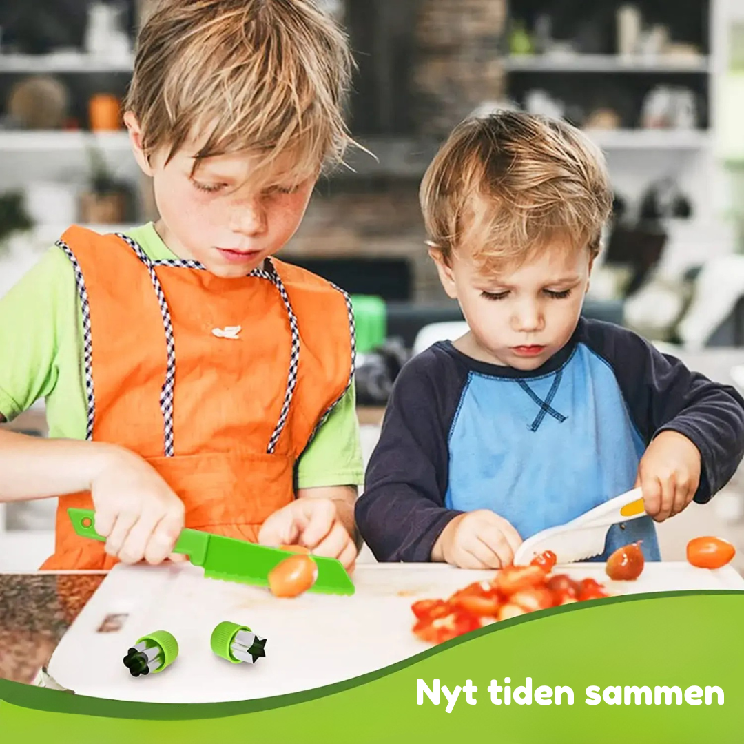 Junior Chef Set - Trygg kutting - Kjøkkensett for barn