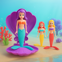 Thumbnail for AquaWhirl – Magisk svømmeglede – Havfrue i skjell