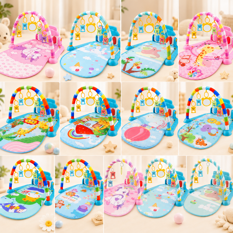 Musical Baby Play Gym – Fargerikt og lærerikt – Baby Gym-teppe