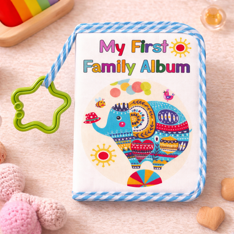 Baby Photo Album – Myk & Minner – Fotobok i stoff