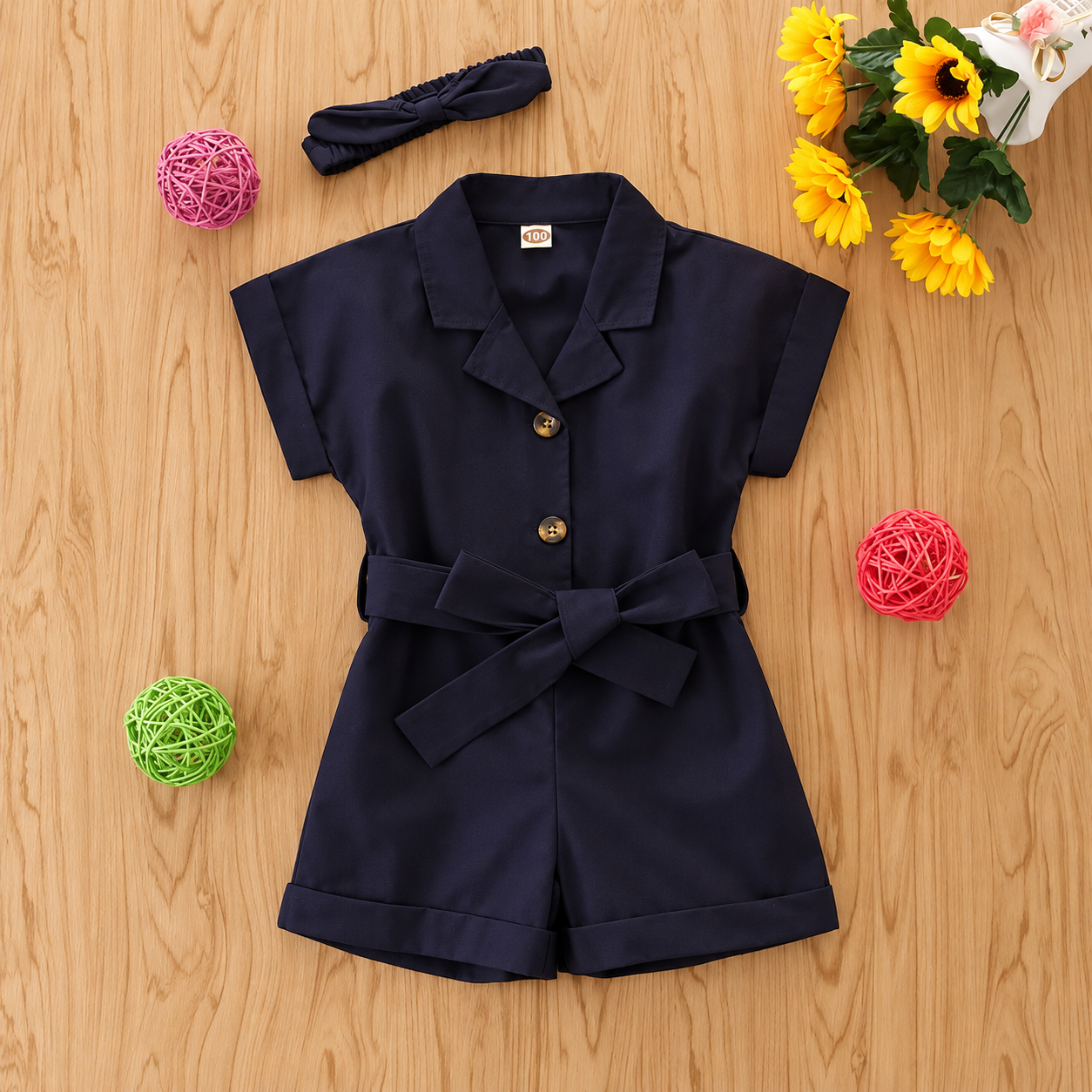 LittleLady – Elegant & Trender – Jumpsuit med sløyfe i livet