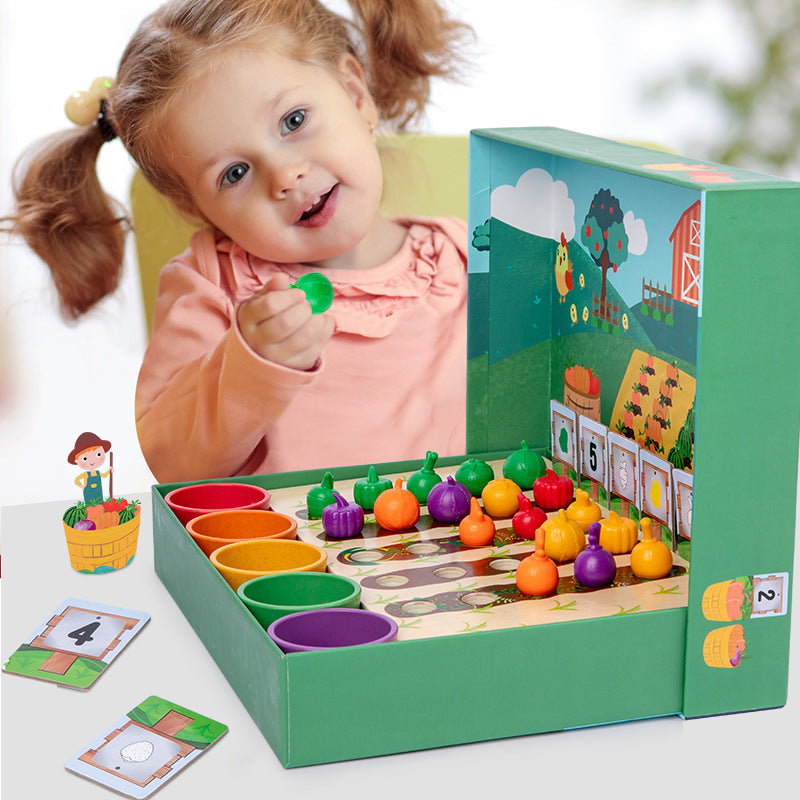 EduFarm – Læring på en leken måte – Montessori telle- og fargespill for barn