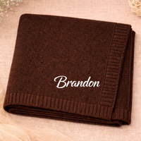 Thumbnail for Personalized Baby Blanket – Myk og unik – Personlig brodert bomullsteppe