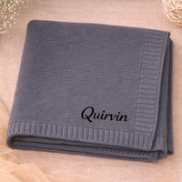 Thumbnail for Personalized Baby Blanket – Myk og unik – Personlig brodert bomullsteppe