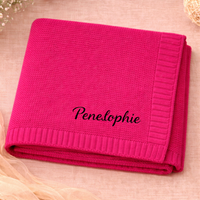 Thumbnail for Personalized Baby Blanket – Myk og unik – Personlig brodert bomullsteppe