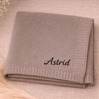 Thumbnail for Personalized Baby Blanket – Myk og unik – Personlig brodert bomullsteppe