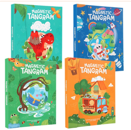 Woods™ - Oppmuntre til logisk tenkning - Tangram-puslespill i tre