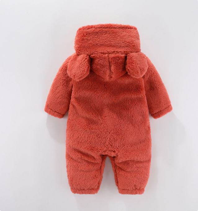 Mini Fashion - Fleecedress - med hette