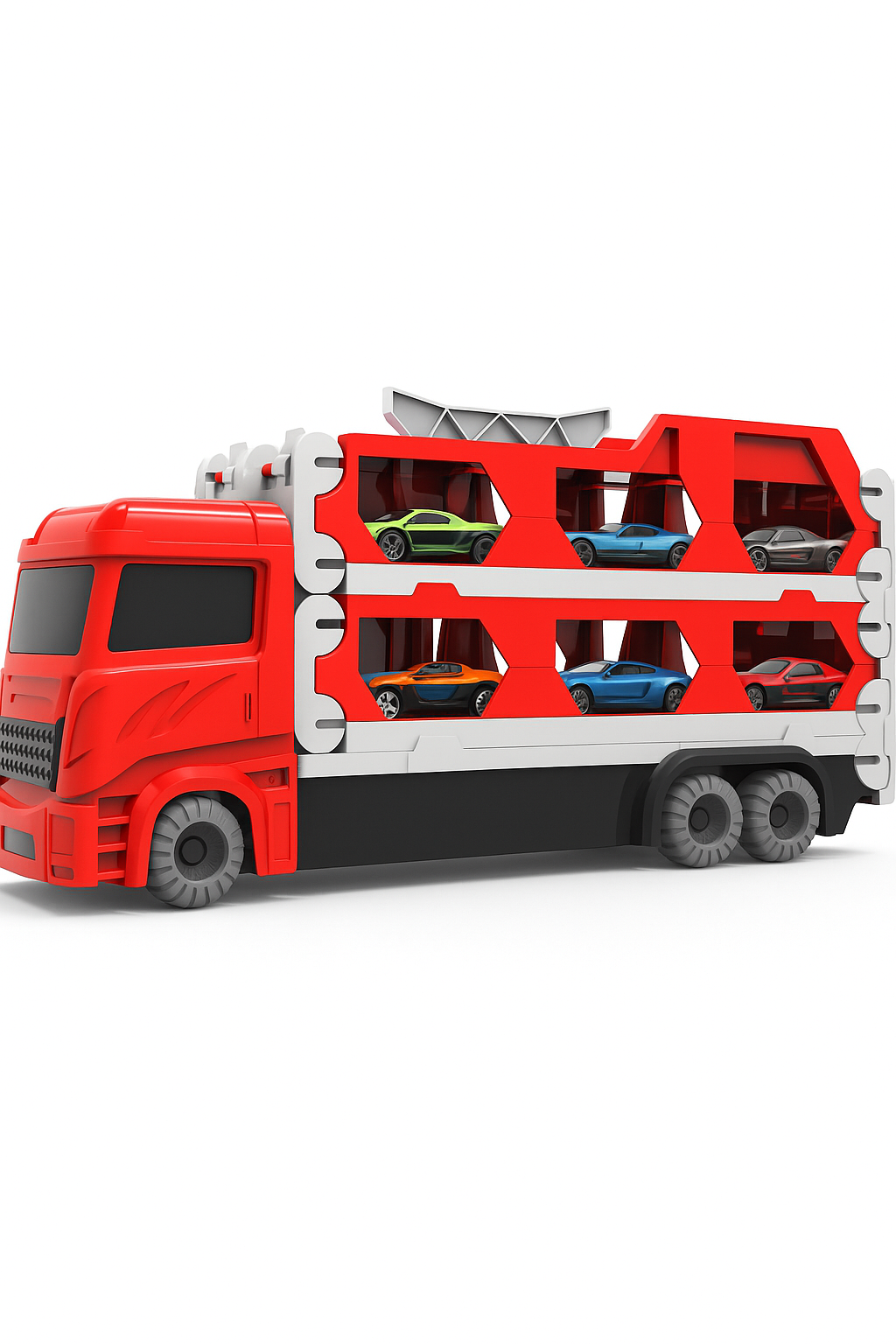 Mega Transporter - 9-i-1 Racesjov – Transformerbar leketøystruck
