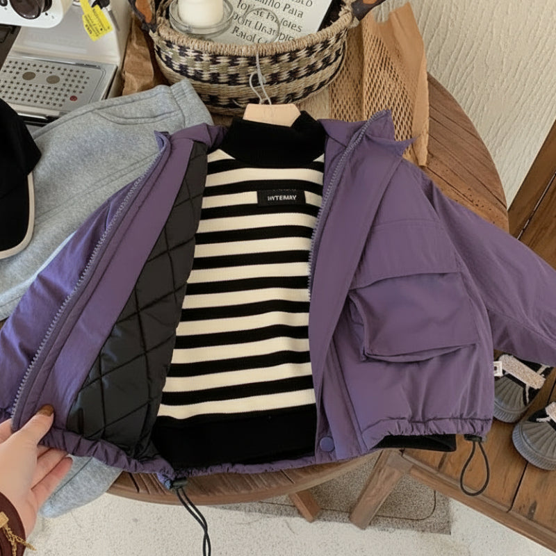 LiloWear – Vindtett og vannavstøtende – Barnejakke med hette