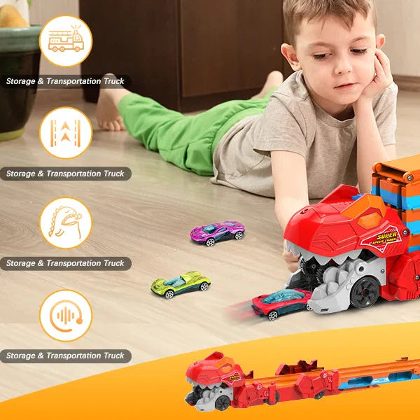 JurassicTruck™ – Tøff og morsom – sammenleggbar Dino-transportvogn