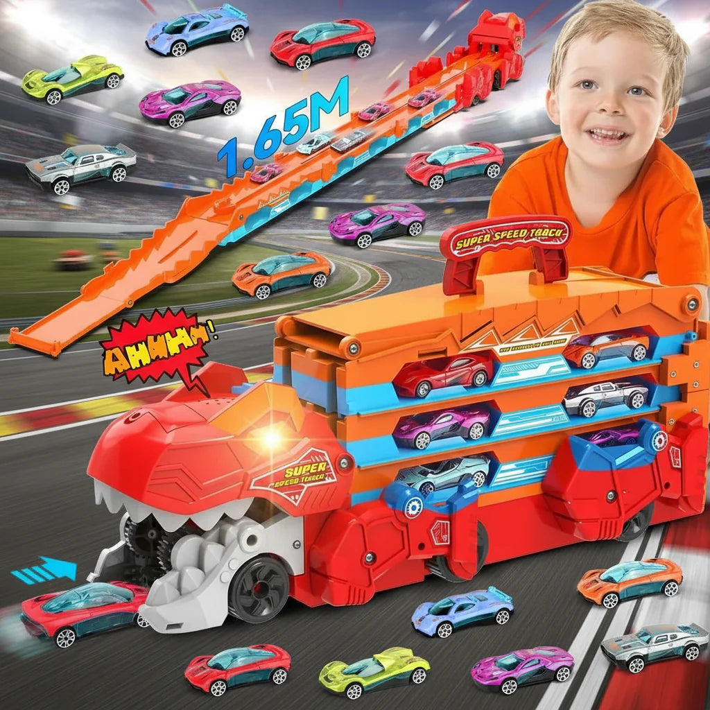 JurassicTruck™ – Tøff og morsom – sammenleggbar Dino-transportvogn