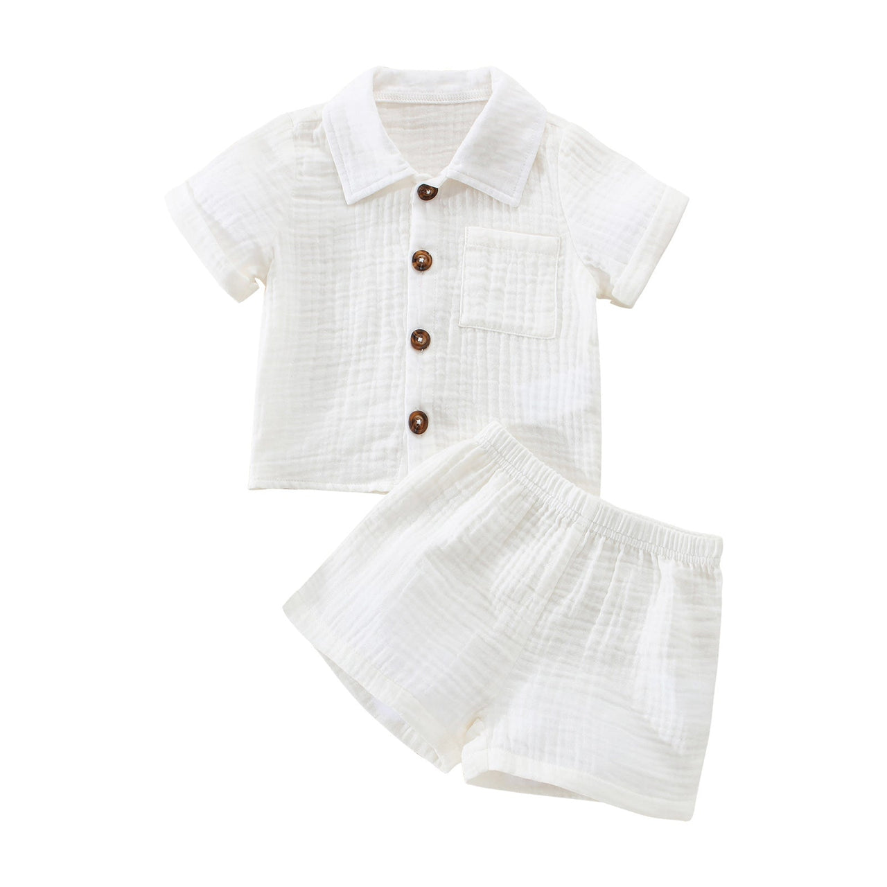Mini Fashion™ - Sommersett i bomull og lin - Behagelig komfort