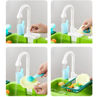 Thumbnail for Children Kitchen – Vannmoro og læring – 2-i-1 lekevask