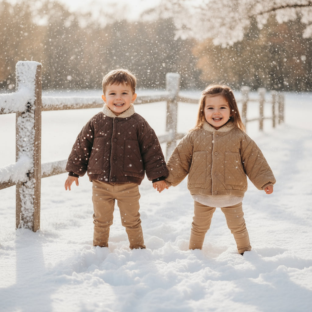 LittleWanderer – Varm og stilig – vattert barnejakke