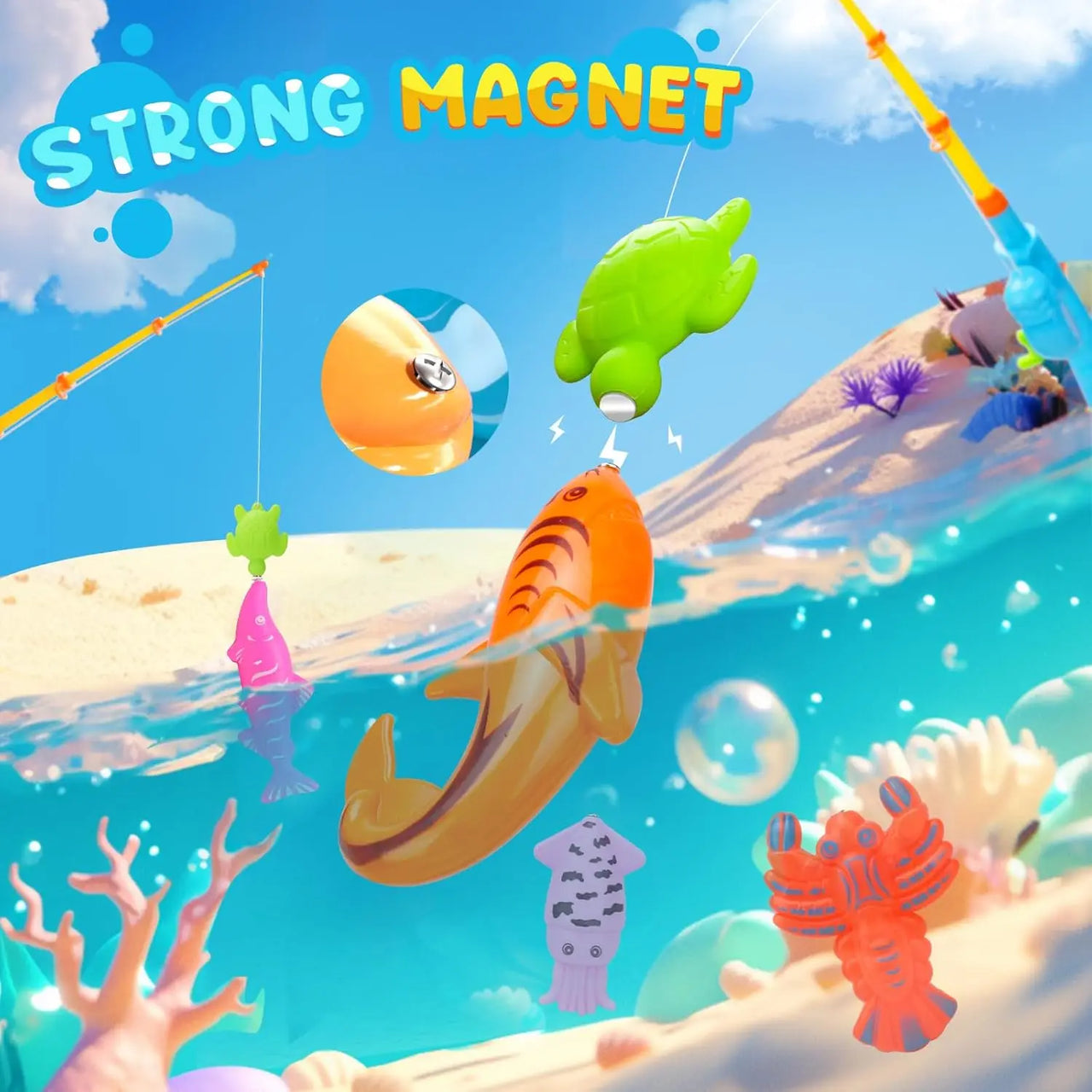 Fishing Game – Læring og oppdagelse – Magnetisk fiskespill