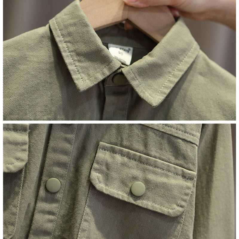 LittleExplorer – Komfortabel og stilig – Barnebukser og skjorte sett