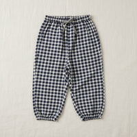 Thumbnail for Plaid Cotton Pants – Luftig og pustende – Uformelle bukser i ballong-/haremstil