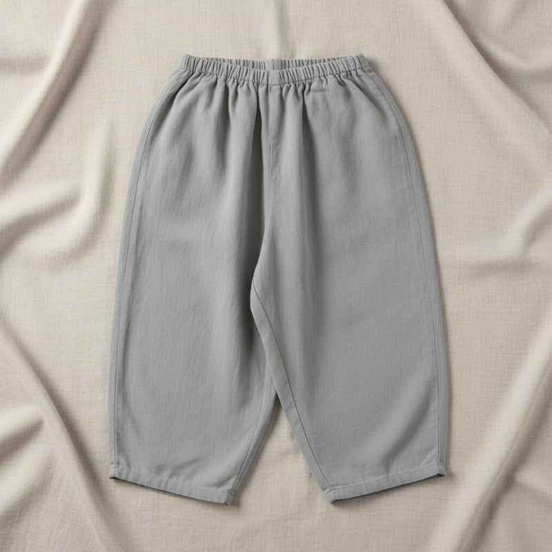 Plaid Cotton Pants – Luftig og pustende – Uformelle bukser i ballong-/haremstil