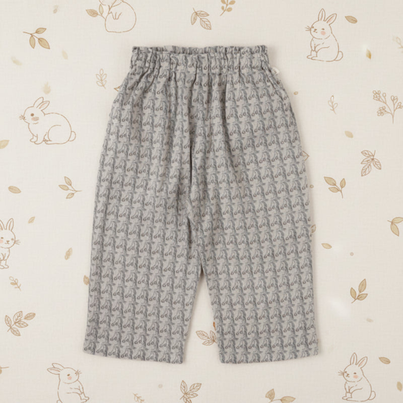 Plaid Cotton Pants – Luftig og pustende – Uformelle bukser i ballong-/haremstil
