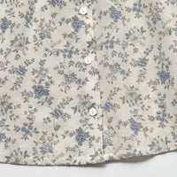Thumbnail for Vine Print Blouse – Lett og søt – barnebluse med puffermmer