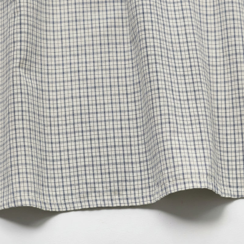 Check Dress – Myk og pustende – Klassisk krage med puffermmer