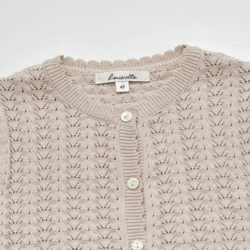 Buttoned Cardigan – Myk og behagelig – Strikket barnevest