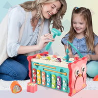 Thumbnail for Montessori Hammering Toy – Motorikk og læring – 8-i-1 lekesett