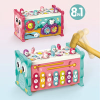 Thumbnail for Montessori Hammering Toy – Motorikk og læring – 8-i-1 lekesett