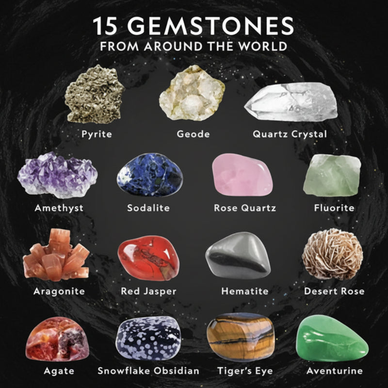 Gemstone Dig Kit – Oppdagelse & læring – Krystallutgravingssett