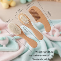 Thumbnail for Personalized Hairbrush – Myk og unik – Personlig babyhårbørstesett