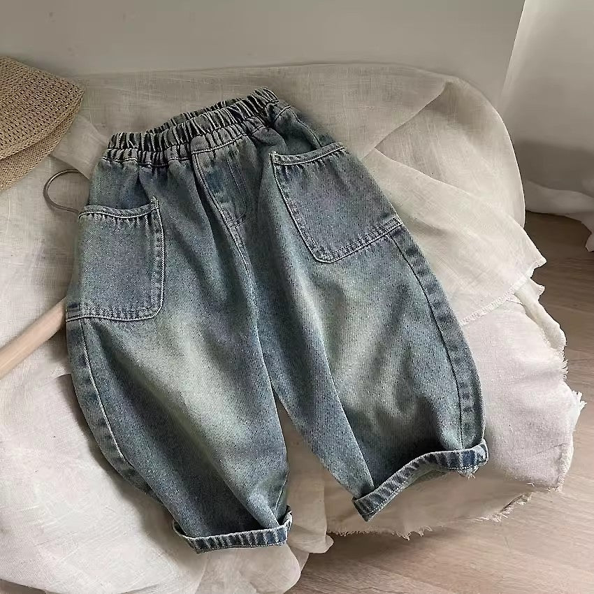 Mini Fashion™ - Jeans med rette ben - komfort og mote hånd i hånd