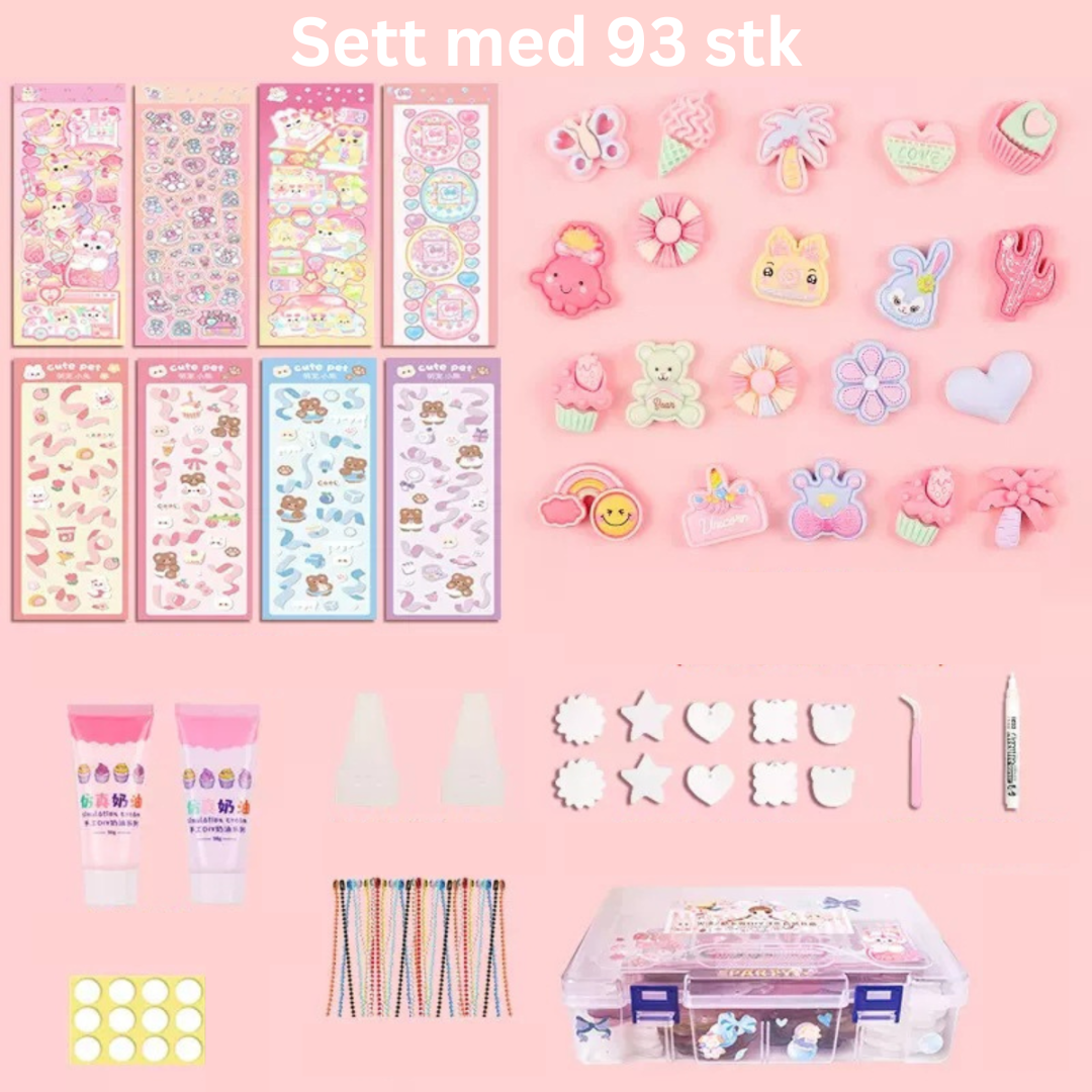 Cute Cartoon Sticker Set™ - Design dine egne klistremerker - 3D-klistremerkesett