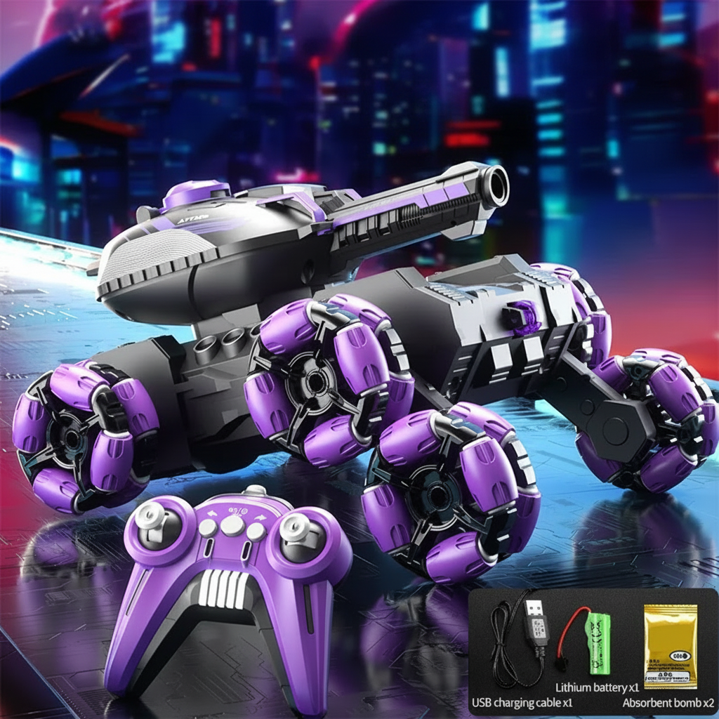CrazyWheels – Kult og spennende – RC-tankbil med gelball-skytter