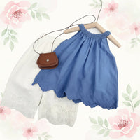 Thumbnail for Sleeveless Tops & Pants – Mykt og stilig – Sommersett til barn