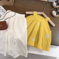 Thumbnail for Sleeveless Tops & Pants – Mykt og stilig – Sommersett til barn