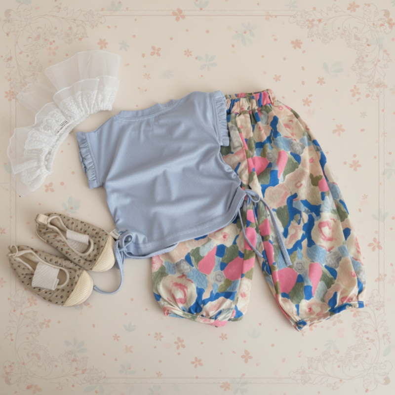 Sleeveless Tops & Pants – Mykt og stilig – Sommersett til barn