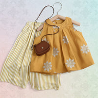 Thumbnail for Sleeveless Tops & Pants – Mykt og stilig – Sommersett til barn