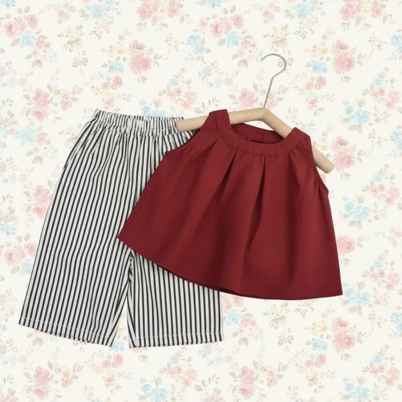 Sleeveless Tops & Pants – Mykt og stilig – Sommersett til barn