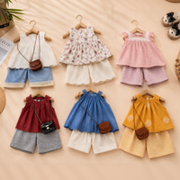 Thumbnail for Sleeveless Tops & Pants – Mykt og stilig – Sommersett til barn