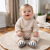 TinyToes – Myke og varme – babyens første sko med stripete mønster