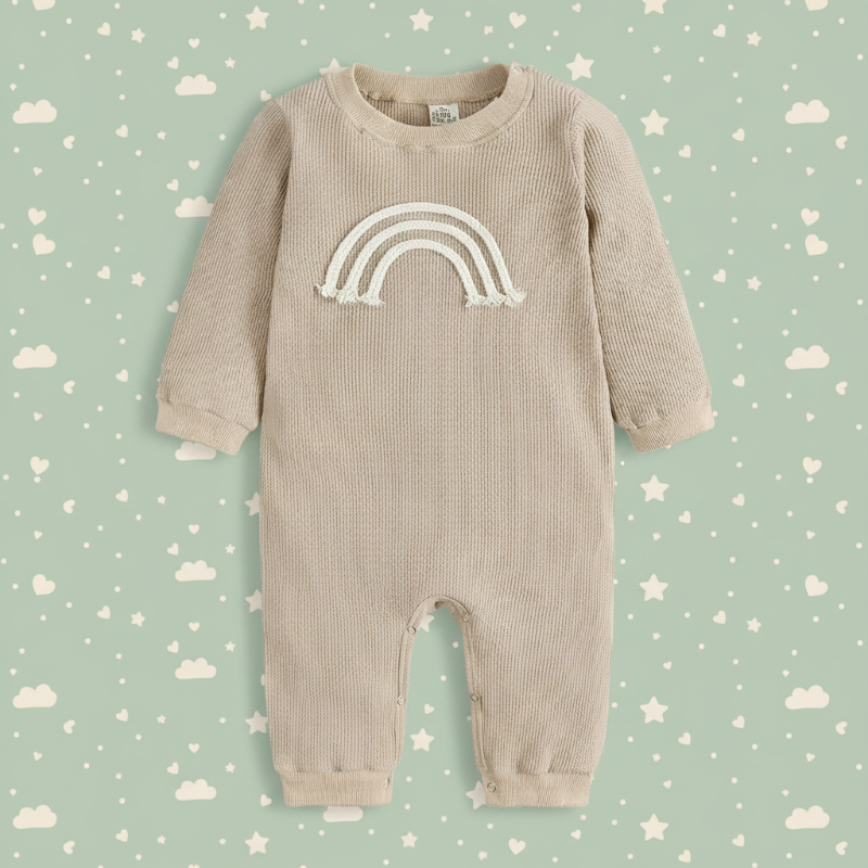 SnuggleHue – Myk og behagelig – Regnbue-body til baby