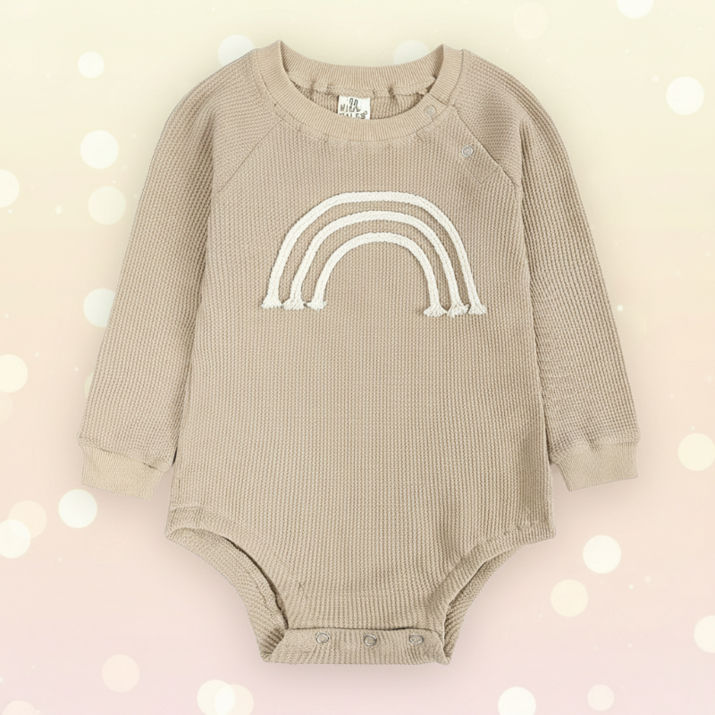 SnuggleHue – Myk og behagelig – Regnbue-body til baby