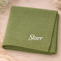 Thumbnail for Personalized Baby Blanket – Myk og unik – Personlig brodert bomullsteppe