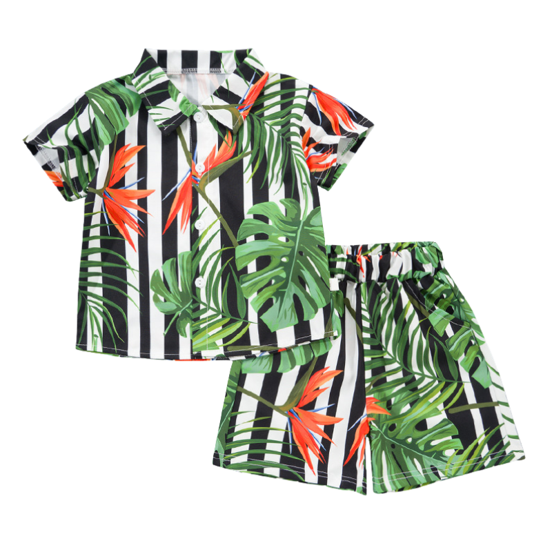 Mini Fashion - Frisk og munter - Blomstret guttesett