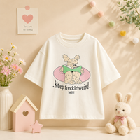 Thumbnail for SunnyKids – Komfortabel og søt – Oversized T-skjorte med tegneserie-trykk
