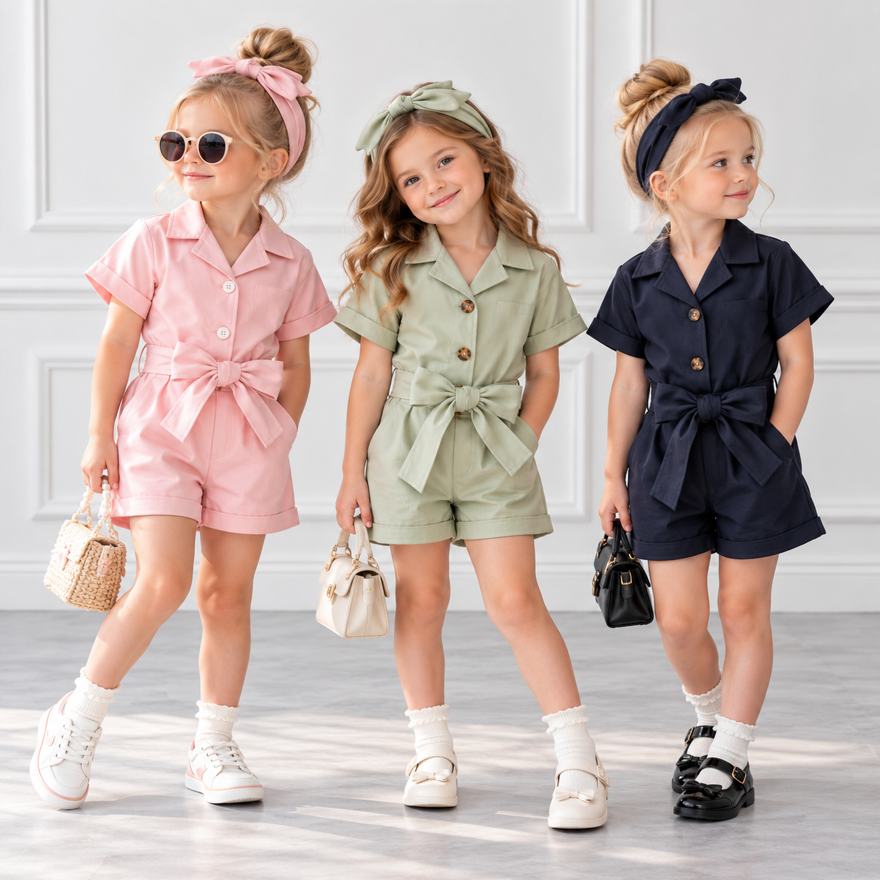 LittleLady – Elegant & Trender – Jumpsuit med sløyfe i livet