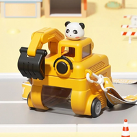 Thumbnail for TinyExcavators – Unikt og funksjonelt – Gravemaskin-vannflaske med sugerør