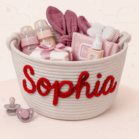 Thumbnail for CuddleBasket – Søt og personlig – Personlig bleiekurv